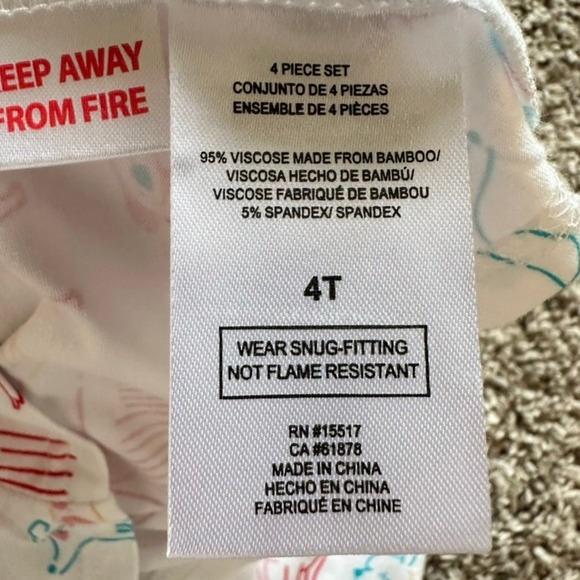 Mick Mack LTD 4T Bamboo Pajama Set Dogs Print Short Sleeve Snug Fit Kids NWT - Picture 5 of 5